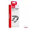 AMiO USB-C – USB-C és 3,5 mm jack elosztóadapter, 10 cm (04295)