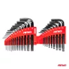 AMiO imbusz- és Torx-kulcsok CRV fekete 22 db (04297)