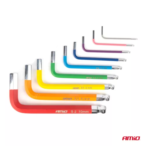 AMiO imbuszkulcsok S2 9 db (04298)
