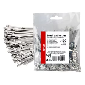   AMiO rozsdamentes acél kábelkötegelő 4.6x100mm 100 db (04319)