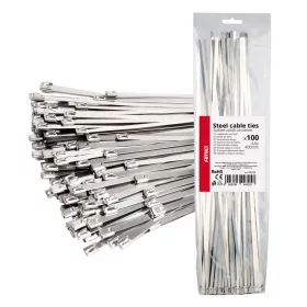   AMiO rozsdamentes acél kábelkötegelő 4.6x400mm 100 db (04325)