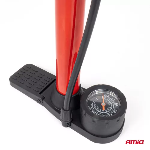 AMiO fém kézi pumpa nyomásmérővel MINI PU08 (04343)