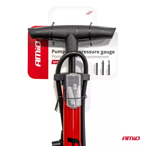 AMiO fém kézi pumpa nyomásmérővel MINI PU08 (04343)