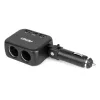 AMiO dupla szivargyújtó-elosztó töltő 2x USB-A 1x USB C 12/24V 100W 180° (04357)