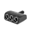 AMiO tripla szivargyújtó-elosztó 12/24V 120W 90° (04358)