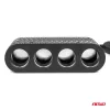 AMiO négyes szivargyújtó-elosztó töltő 2x USB-A 1x USB C 12/24V 120W 80cm (04367)