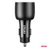 AMiO autós töltő 2x USB C port + USB-A port 12/24V 100W (04371)
