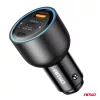 AMiO autós töltő dupla USB C port + USB-A port 12/24V 95W (04372)