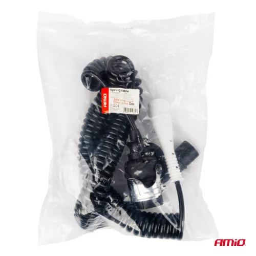 AMiO spirálkábel TIR 2x 7 PIN 15 PIN típus N/S 5m 24V (04381)