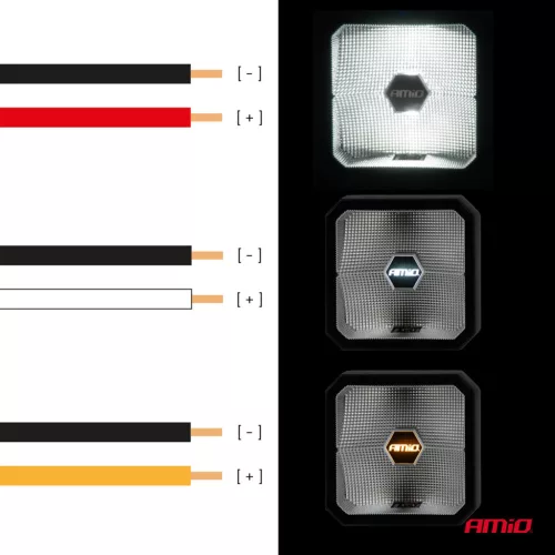 AMiO LED-es munkalámpa 30W COMBO 12V 24V (04394)
