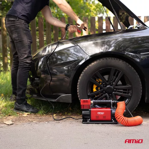 AMiO autós légkompresszor 600W 12V ACOMP-24 (04398)