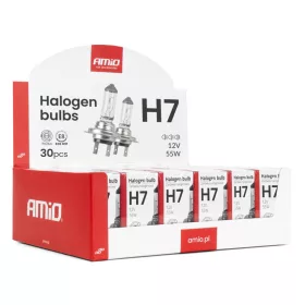   AMiO H7 halogénizzó készlet 12V 55W UV szűrő (E8) 30 db (04399)
