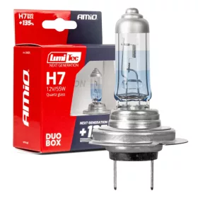   AMiO halogénizzók H7 12V 55W LumiTec NEXT GENERATION +135% DUO (04405)