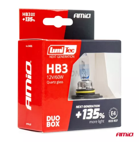 AMiO halogénizzók HB3 12V 60W LumiTec NEXT GENERATION +135% DUO (04406)