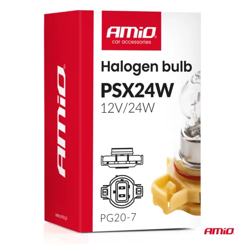 AMiO halogénizzó PSX24W PG20-7 12V 24W (04411)