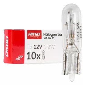 AMiO halogénizzók T5 12V 1.2W W2x4.6d fehér 10 db (04412)