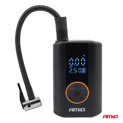 AMiO hordozható légkompresszor LED 40W USB-C ACOMP-25 (04414)