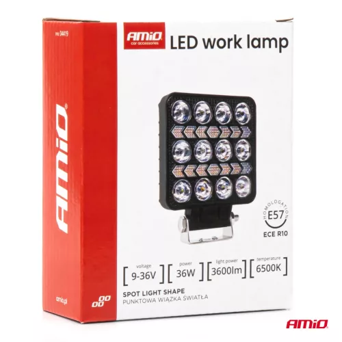 AMiO munkalámpa AWL75 36W 6500K 3600lm 9-36V (04419)