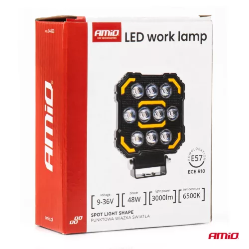 AMiO munkalámpa AWL79 48W 6500K 3000lm 9-36V (04423)