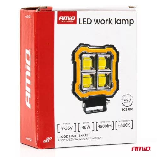 AMiO munkalámpa AWL84 48W 4800LM 12V 24V (04428)