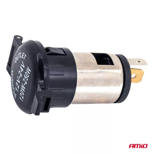 AMiO fedeles tápcsatlakozó-aljzat 250W 12V 24V (04434)