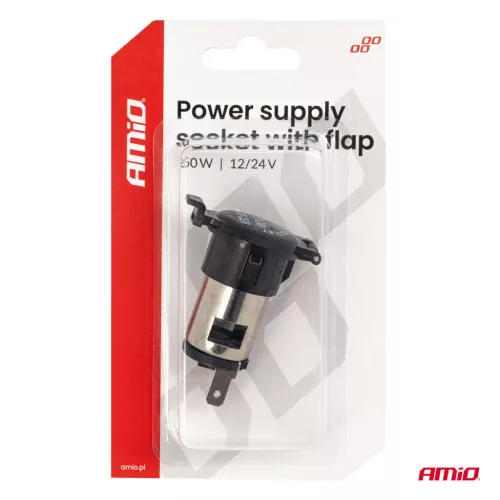 AMiO fedeles tápcsatlakozó-aljzat 250W 12V 24V (04434)