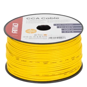   AMiO CCA hangszórókábel CCA 1x0.75mm2 100m 3.75A 12/230V (04447)