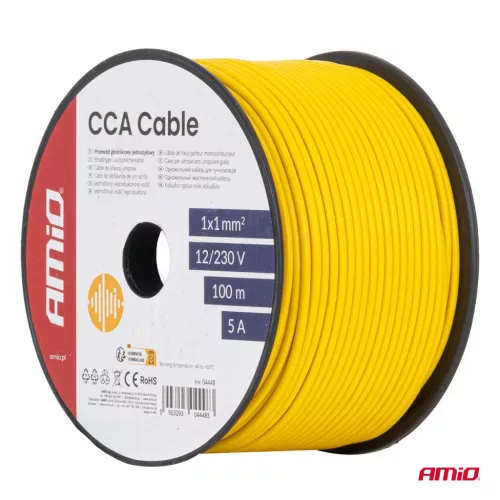 AMiO CCA kábel CCA 1x1mm2 100m 5A 12/230V (04448)