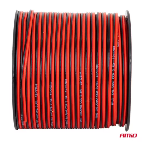 AMiO CCA hangszórókábel 2x0.5mm2 100m 2.5A (04456)