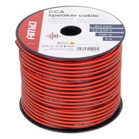 AMiO CCA hangszórókábel 2x1mm2 100m 5A (04458)