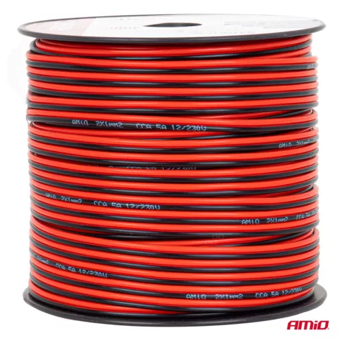 AMiO CCA hangszórókábel 2x1mm2 100m 5A (04458)