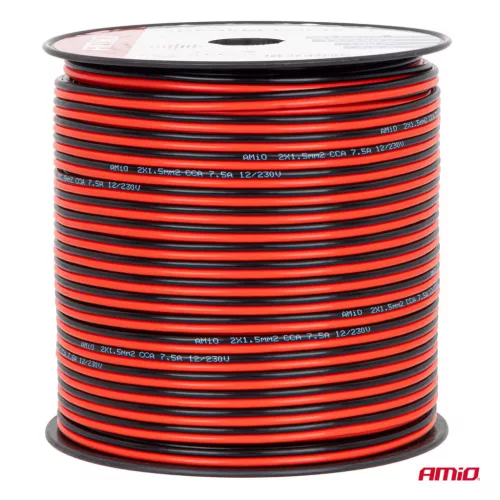 AMiO CCA hangszórókábel 2x1.5mm2 100m 7.5A (04459)