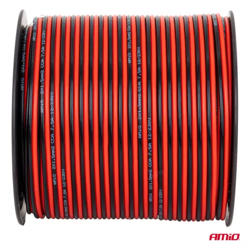 AMiO CCA hangszórókábel 2x1.5mm2 100m 7.5A (04459)