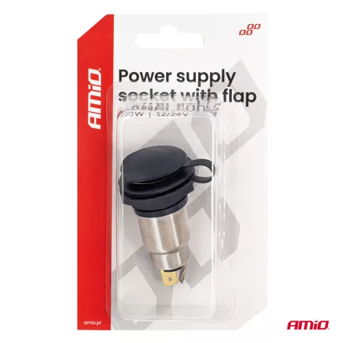 AMiO fedeles tápcsatlakozó-aljzat 250W 12V 24V (04462)