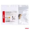 AMiO Schrader sárgaréz szelepcsatlakozó 1/4" NPT (04472)