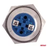 AMiO kerek acélkapcsoló ON/OFF 19mm 5A 12/230V (04474)