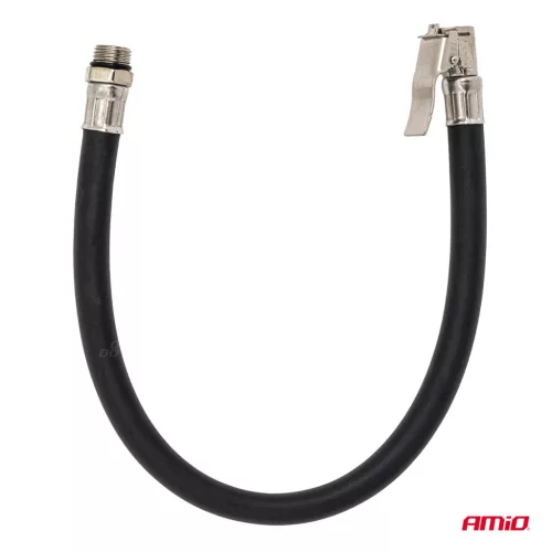 AMiO Kerékfúvató tömlő rögzítőkaros szelepfejjel, 40 cm, 10 bar (04503)