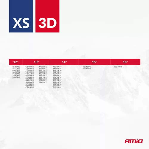 AMiO textil hólánc 3D XS EN16662-1 Önorm V5121 2 db (04506)