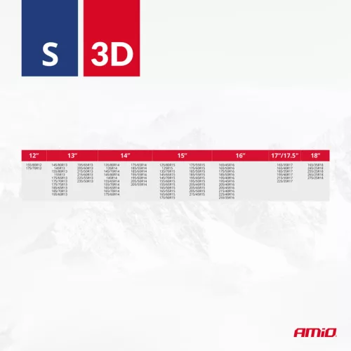 AMiO textil hólánc 3D S EN16662-1 Önorm V5121 2 db (04507)
