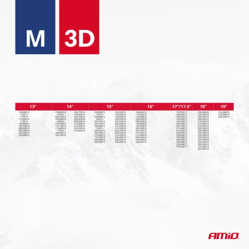 AMiO textil hólánc 3D M EN16662-1 Önorm V5121 2 db (04508)
