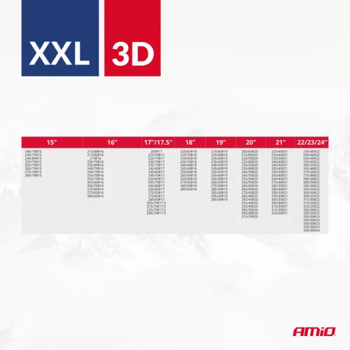 AMiO textil hólánc 3D XXL EN16662-1 Önorm V5121 2 db (04511)