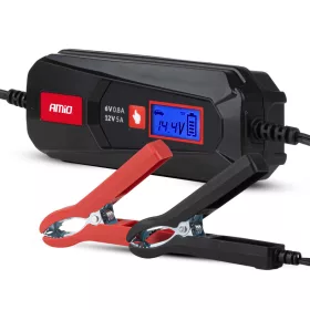   AMiO digitális akkumulátortöltő ólomsavas LFP max. 5A 6/12V (04522)