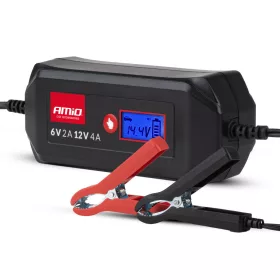   AMiO digitális akkumulátortöltő STD GEL AGM nedves max. 4A 6/12V (04523)