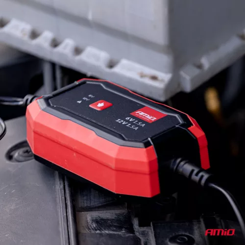 AMiO digitális akkumulátortöltő AGM GEL STD LiFePo4 max. 1,5A 6/12V (04526)