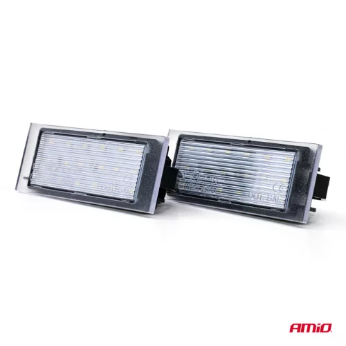 AMiO LED-es rendszámtábla-világítás CLP23 DACIA, MERCEDES-BENZ, NISSAN, OPEL, RENAULT (04566)