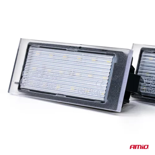 AMiO LED-es rendszámtábla-világítás CLP23 DACIA, MERCEDES-BENZ, NISSAN, OPEL, RENAULT (04566)