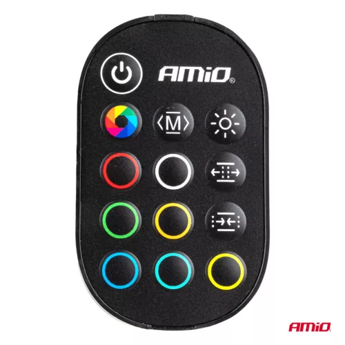 AMiO rugalmas COB LED-szalagok – vezérlő többszínű RGB 2x30cm 12V (04579)