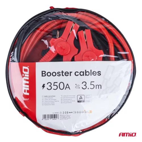 AMiO indítókábel 350A 3.5m TÜV (04594)