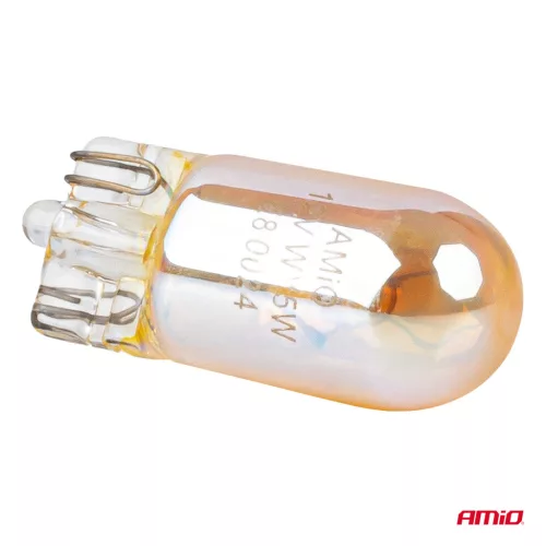 AMiO halogénizzók WY5W 12V5W LumiTec borostyánsárga króm 2 db (04626)
