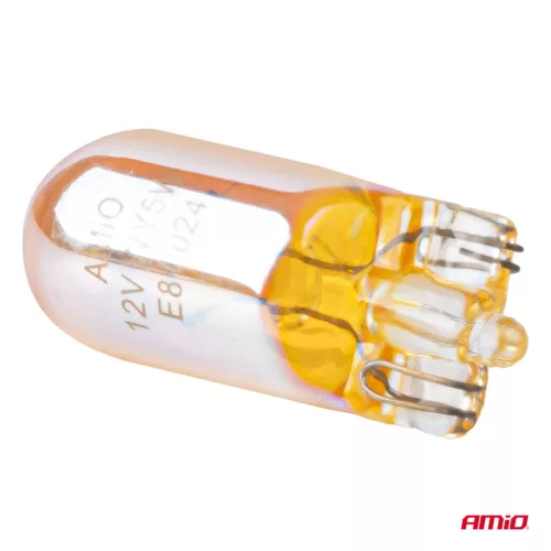 AMiO halogénizzók WY5W 12V5W LumiTec borostyánsárga króm 2 db (04626)